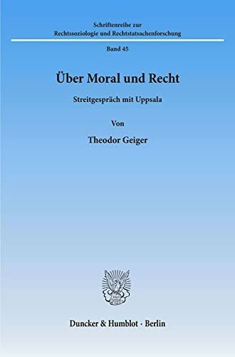 Couverture : Über Moral und Recht