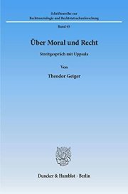 Couverture : Über Moral und Recht