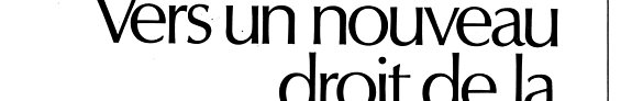 Couverture : Vers un nouveau droit de la consommation