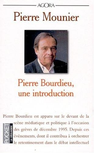 Couverture : Pierre Bourdieu, une introduction