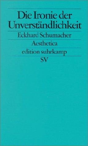 Couverture : Die Ironie der Unverständlichkeit.