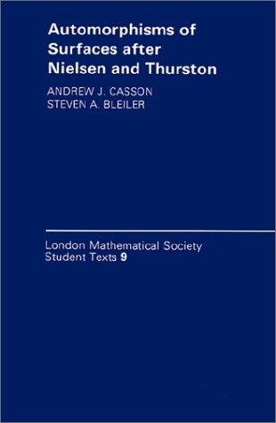 Couverture : Automorphisms of surfaces after Nielsen and Thurston