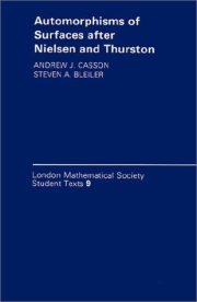 Couverture : Automorphisms of surfaces after Nielsen and Thurston
