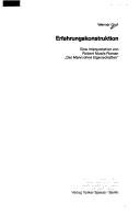 Couverture : Erfahrungskonstruktion