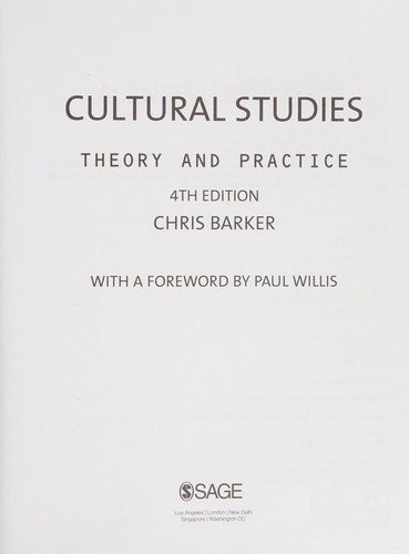 Couverture : Cultural Studies