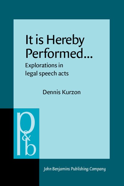 Couverture : It is Hereby Performed