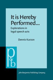 Couverture : It is Hereby Performed