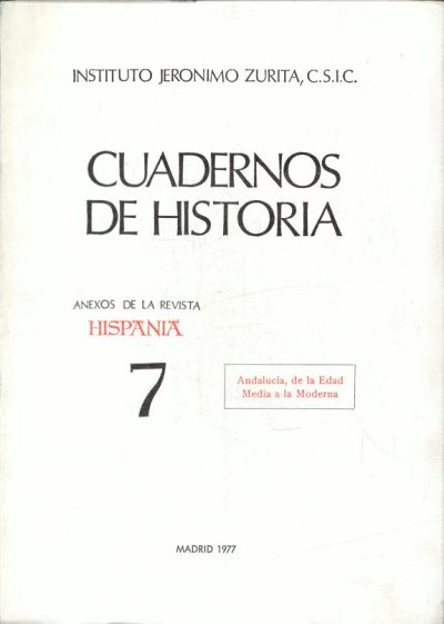 Couverture : Andalucía, de la Edad Media a la Moderna