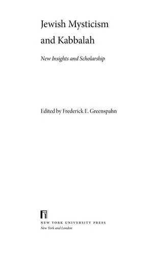 Couverture : Jewish mysticism and Kabbalah