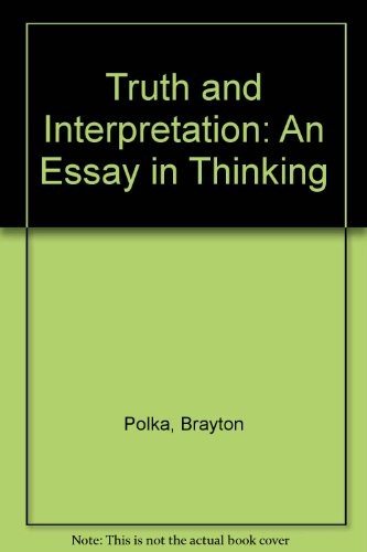 Couverture : Truth and interpretation