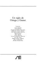 Couverture : Un Siglo de Ortega y Gasset