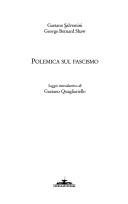 Couverture : Polemica sul fascismo