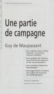 Couverture : Une partie de campagne, Guy de Maupassant