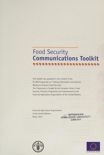 Couverture : Food security
