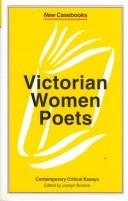 Couverture : Victorian Women Poets