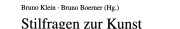 Couverture : Stilfragen zur Kunst des Mittelalters
