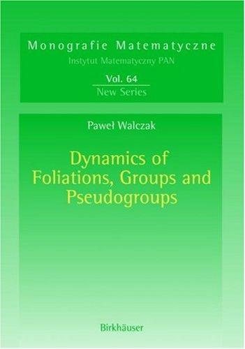 Couverture : Dynamics of Foliations, Groups and Pseudogroups (Monografie Matematyczne)