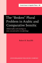 Couverture : Broken Plural Problem in Arabic and Comparative Semitic