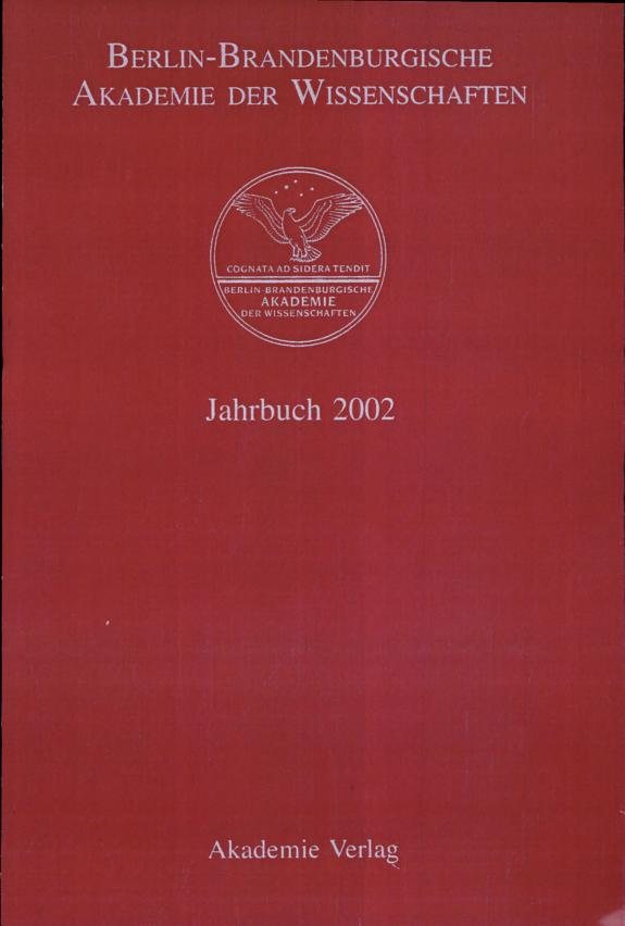 Couverture : Jahrbuch 2002