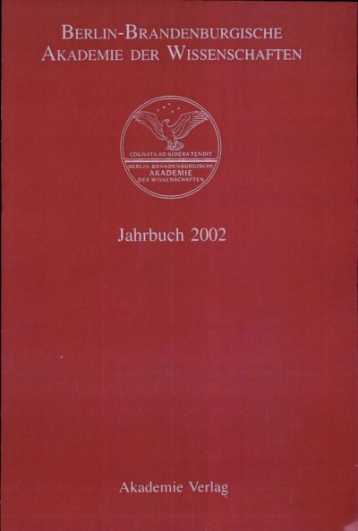 Couverture : Jahrbuch 2002
