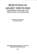 Couverture : Repetition in Arabic discourse