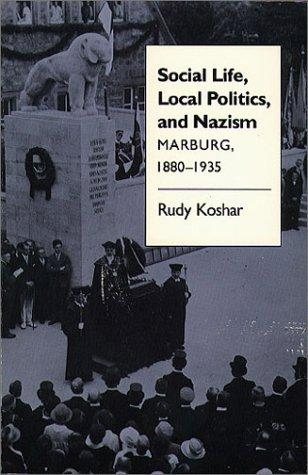 Couverture : Social life, local politics, and Nazism
