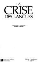 Couverture : La Crise des langues