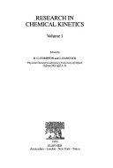 Couverture : Research in chemical kinetics