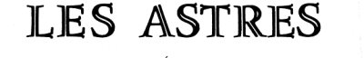 Couverture : Les Astres