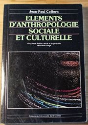Couverture : Eléments d'anthropologie sociale et culturelle