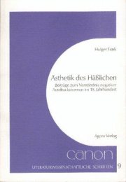Couverture : Ästhetik des Hässlichen