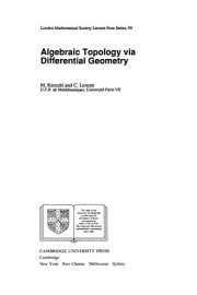 Couverture : Algebraic topology via differential geometry