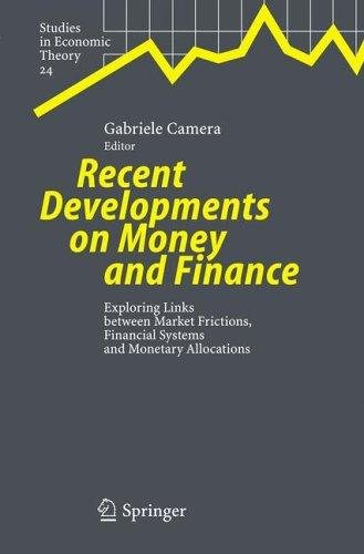 Couverture : Recent Developments on Money and Finance
