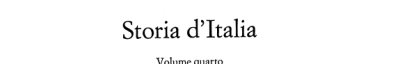Couverture : Storia d'Italia ...