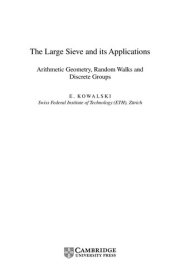 Couverture : The large sieve and its applications