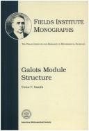 Couverture : Galois module structure
