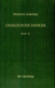 Couverture : Griechische Denker
