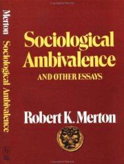 Couverture : Sociological ambivalence;and other essays.