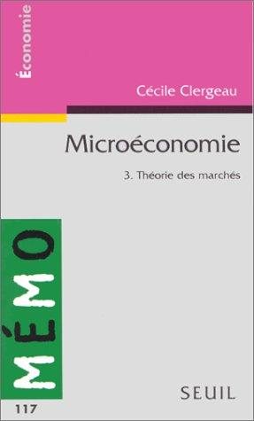 Couverture : Microéconomie 3 