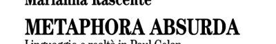 Couverture : Metaphora absurda