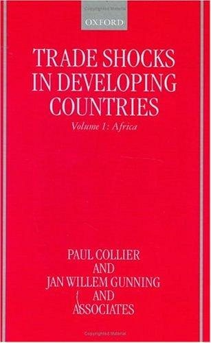 Couverture : Trade shocks in developing countries