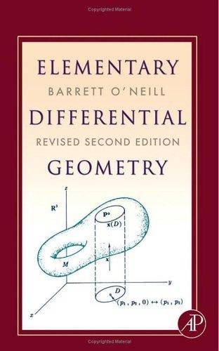Couverture : Elementary differential geometry