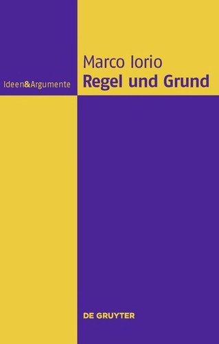 Couverture : Regel und Grund