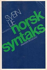 Couverture : Innføring i norsk syntaks.