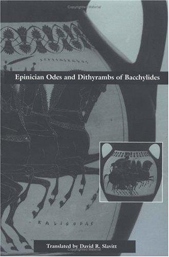 Couverture : Epinician odes and dithyrambs of Bacchylides