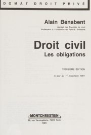 Couverture : Droit civil