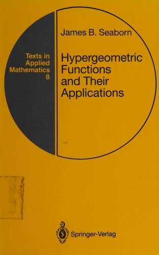 Couverture : Hypergeometric functions and their applications