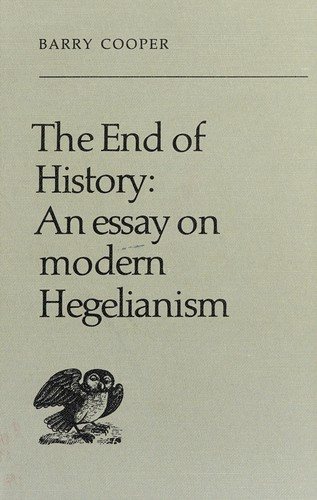 Couverture : The end of history