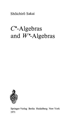 Couverture : C[asterisk]-algebras and W[asterisk]-algebras