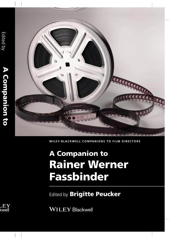 Couverture : A Companion to Rainer Werner Fassbinder